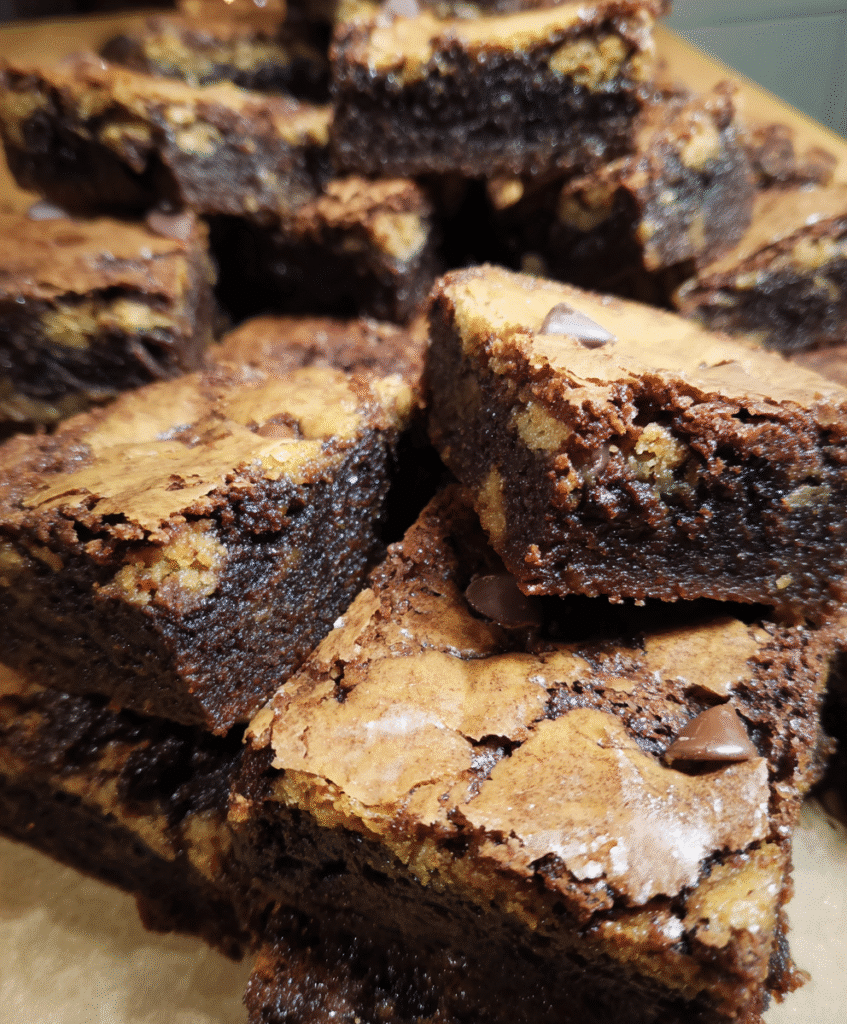 The BEST Fudgy Chewy Brookies