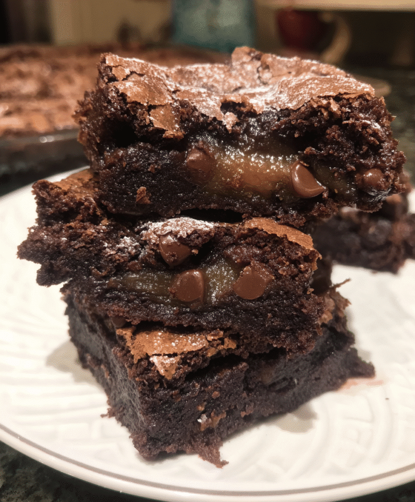 Fudgy Chewy Brookies - A perfect blend of brownies and cookies.