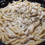 Easy Chicken Alfredo Penne Pasta Recipe