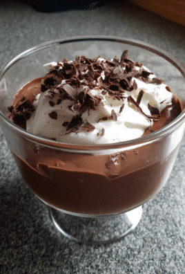 chocolate mousse with yogurt