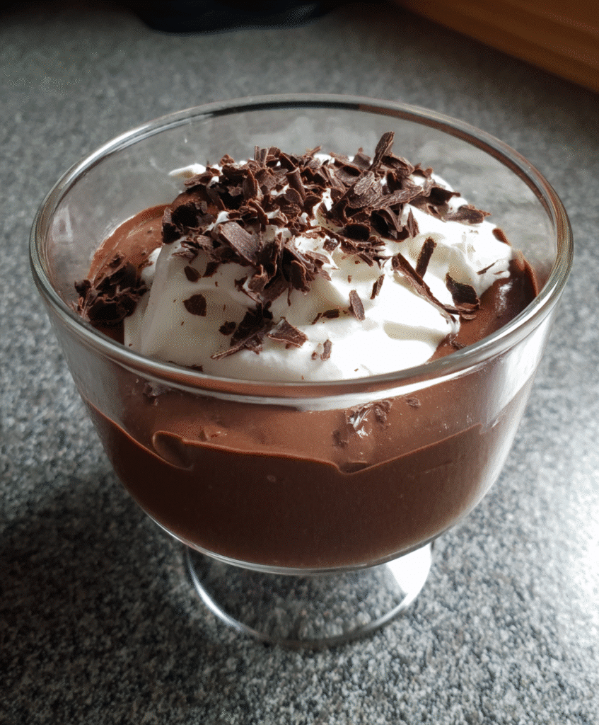 chocolate mousse with yogurt