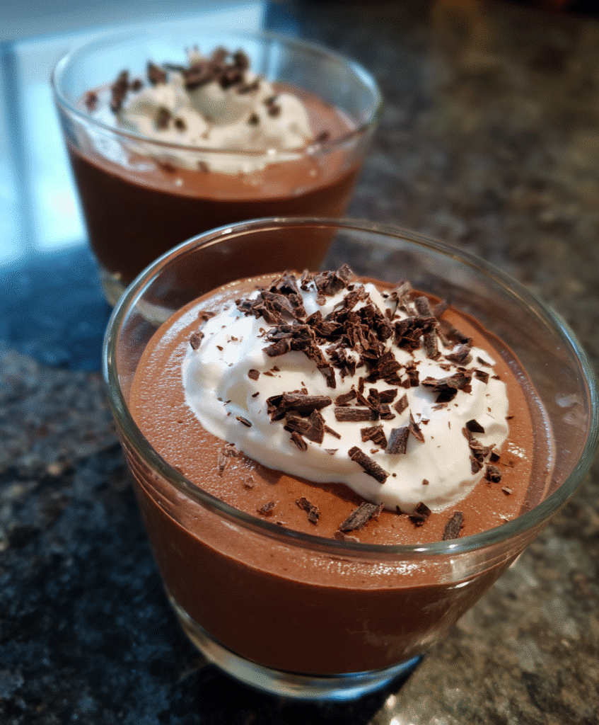 chocolate mousse with yogurt ingredients