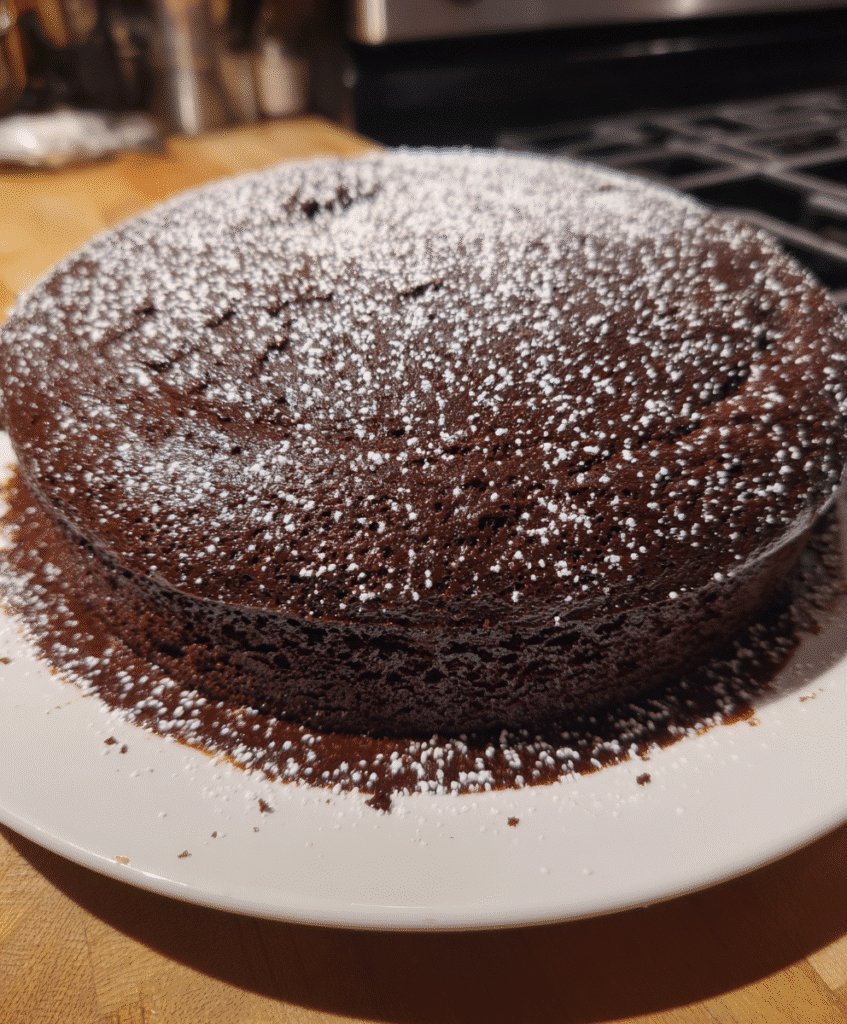Step-by-step chocolate cake preparation