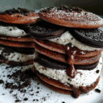 Oreo Dorayaki Cake with creamy Oreo filling