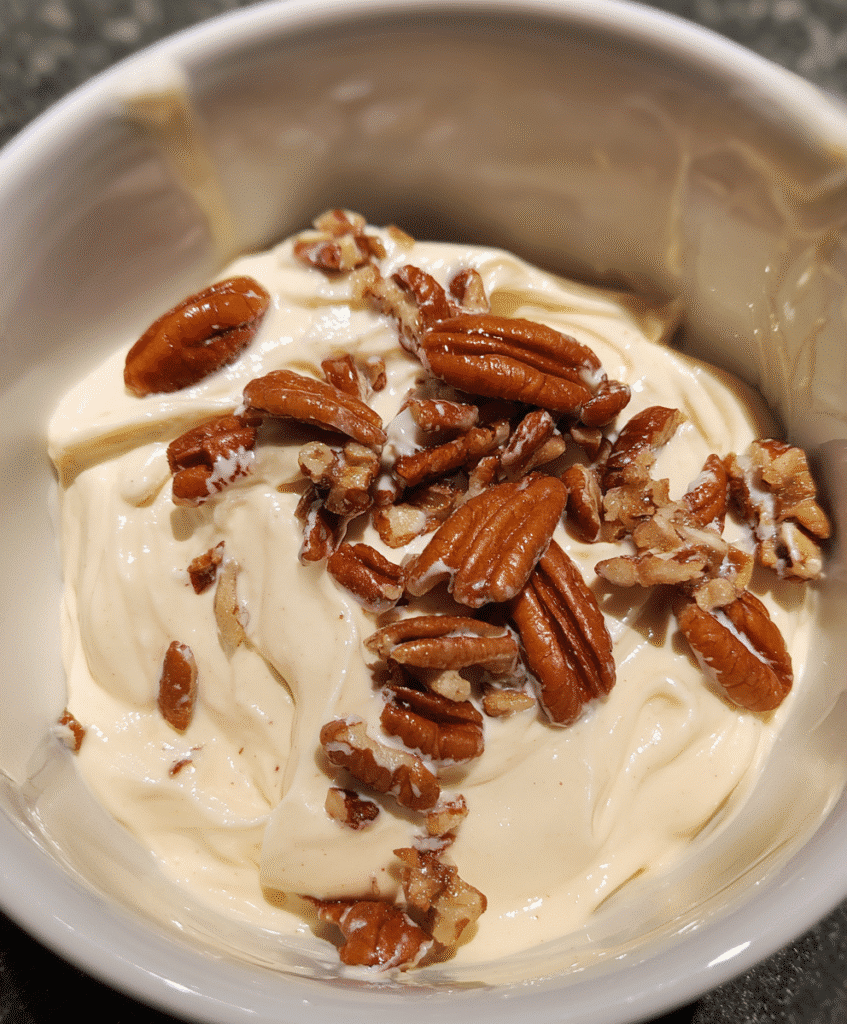 Ingredients for pecan maple mayonnaise