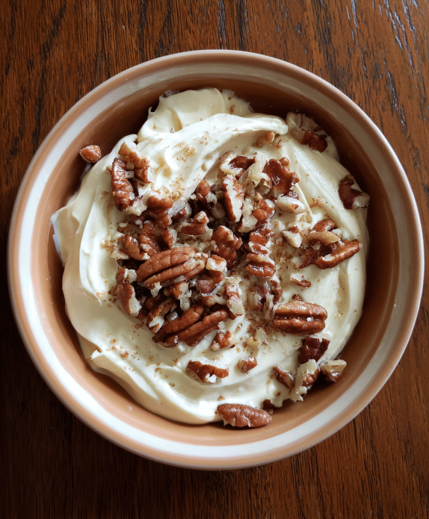 Adding maple syrup to pecan mayonnaise