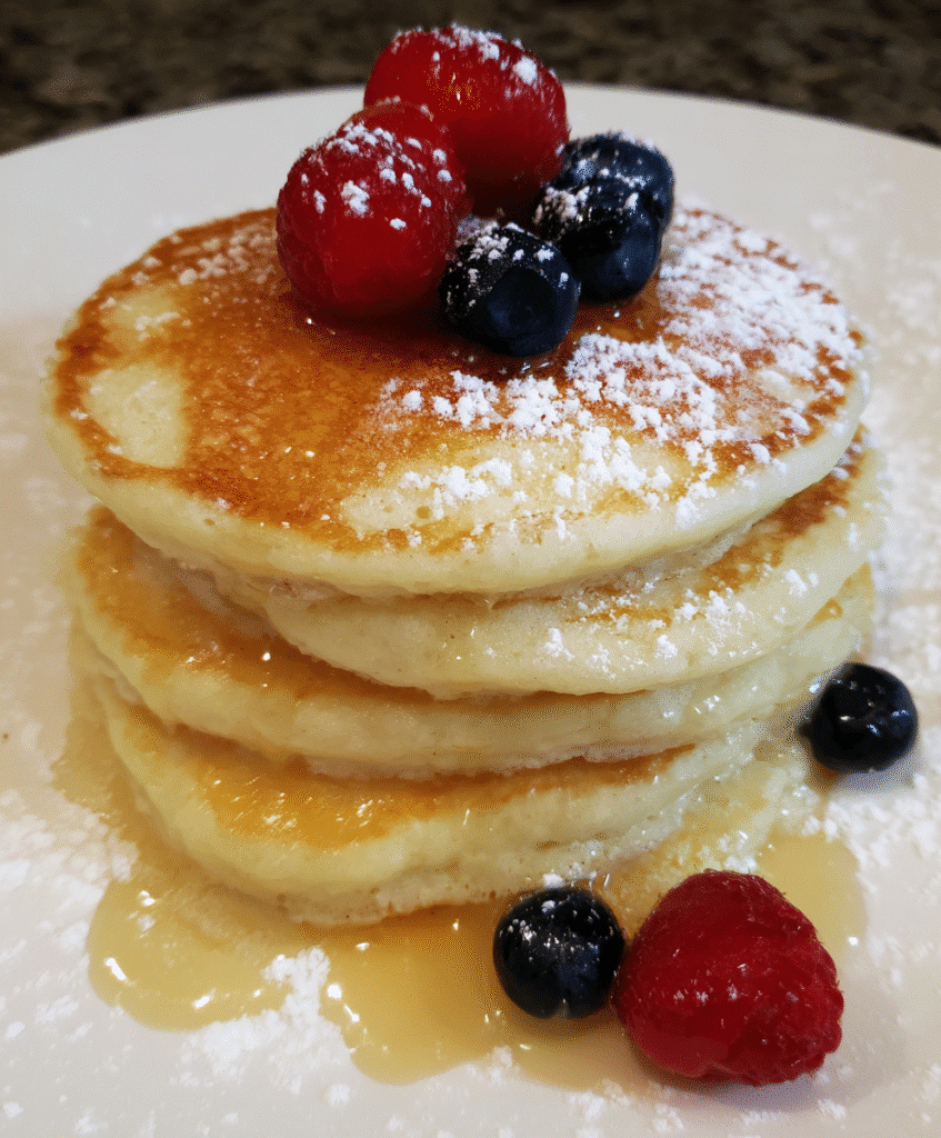 Perfect Fluffy Pancakes Stack