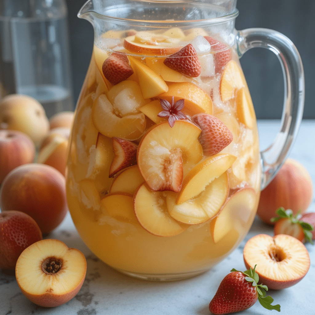 Ingredients for White Peach Sangria