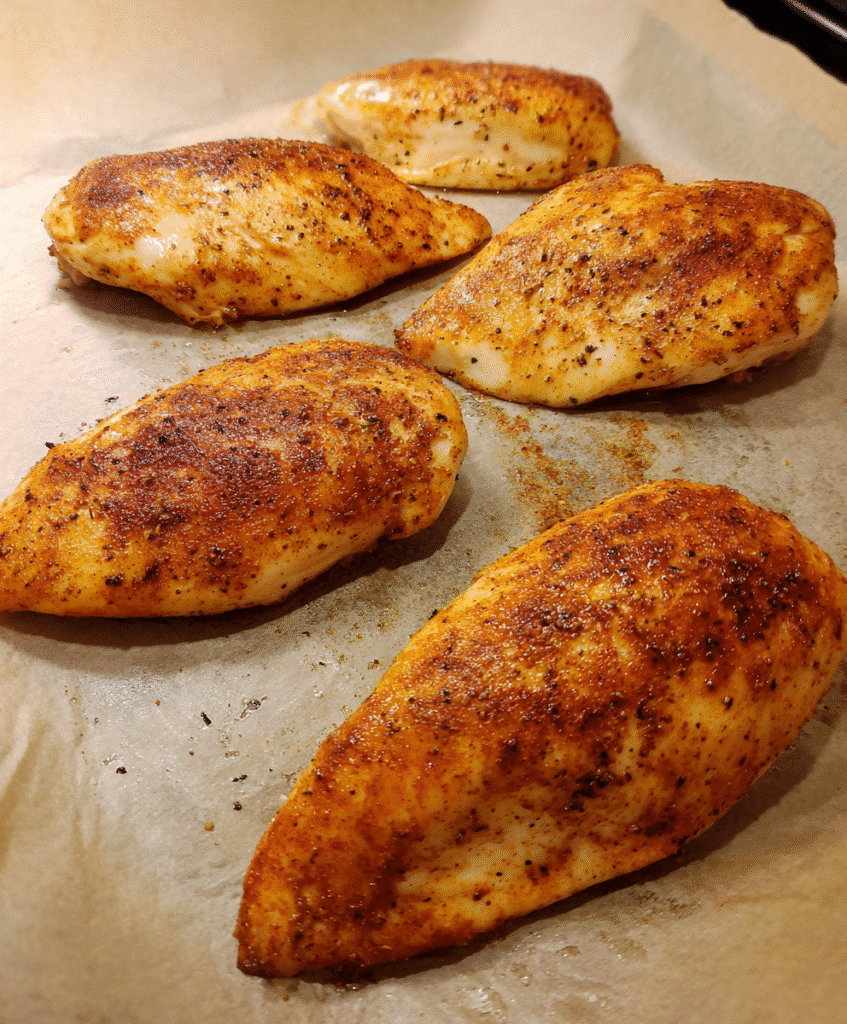 Ingredients for baked boneless skinless chicken breast recipe