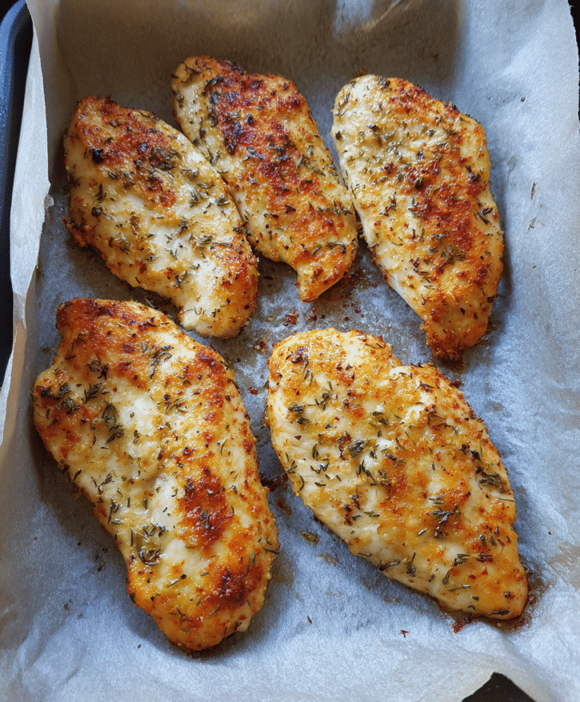Serving quick and easy baked boneless skinless chicken breast recipes with sides